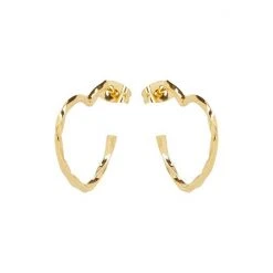 Oliver Bonas Heart Twist Outline Gold Plated Hoop Earrings -Oliver Bonas Shop unnamed file 596
