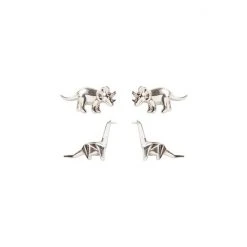 Oliver Bonas Isla Nublar Silver Dino Stud Earrings Set Of Two -Oliver Bonas Shop unnamed file 60