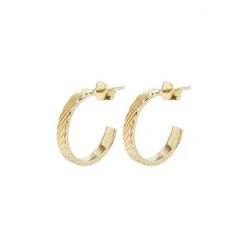 Oliver Bonas Aziza Engraved Lines Hoop Earrings -Oliver Bonas Shop unnamed file 627