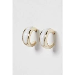 Oliver Bonas Oriana Mother Of Pearl Inlay White Hoop Earrings -Oliver Bonas Shop unnamed file 629