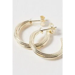 Oliver Bonas Gold Tone Frisco Chunky Twist Hoop Earrings -Oliver Bonas Shop unnamed file 643