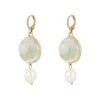 Oliver Bonas Natural Sadie Disc And Pearl Drop Huggie Hoop Earrings -Oliver Bonas Shop unnamed file 665