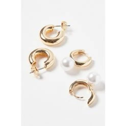 Oliver Bonas Gold Coloured Earrings Two Pack -Oliver Bonas Shop unnamed file 68