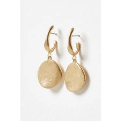 Oliver Bonas Gold Toned Nara Drop Earrings -Oliver Bonas Shop unnamed file 701