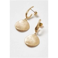 Oliver Bonas Gold Toned Nara Drop Earrings -Oliver Bonas Shop unnamed file 705