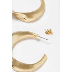 Oliver Bonas Gold Tone Maria Hoop Earrings -Oliver Bonas Shop unnamed file 729