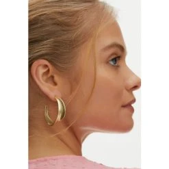 Oliver Bonas Gold Tone Maria Hoop Earrings -Oliver Bonas Shop unnamed file 731