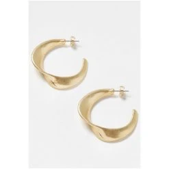 Oliver Bonas Gold Tone Maria Hoop Earrings -Oliver Bonas Shop unnamed file 732