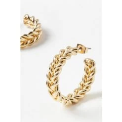 Oliver Bonas Gold Marina Twist Hoop Earrings -Oliver Bonas Shop unnamed file 74