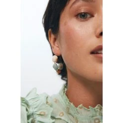 Oliver Bonas Keiko Multi Stones On Wire Hoop Earrings -Oliver Bonas Shop unnamed file 744