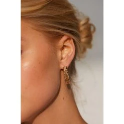 Oliver Bonas Gold Marina Twist Hoop Earrings -Oliver Bonas Shop unnamed file 76