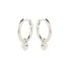 Oliver Bonas Silver Tone Heart Charm Huggie Earrings -Oliver Bonas Shop unnamed file 769