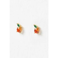 Oliver Bonas Orange Stone Stud Earrings -Oliver Bonas Shop unnamed file 784
