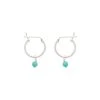 Oliver Bonas Sterling Silver Nou Hoop & Sphere Turquoise Earrings -Oliver Bonas Shop unnamed file 796