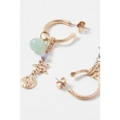 Oliver Bonas Natural Mini Hoop Earrings -Oliver Bonas Shop unnamed file 801
