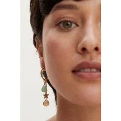 Oliver Bonas Natural Mini Hoop Earrings -Oliver Bonas Shop unnamed file 802