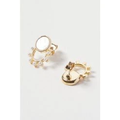 Oliver Bonas Lulu White Bobble Shell Stud Earrings -Oliver Bonas Shop unnamed file 808