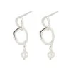 Oliver Bonas Silver Caspian Linked Shape Silver Tone Drop Earrings -Oliver Bonas Shop unnamed file 812