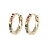 Oliver Bonas Rainbow Stone Inlay Gold Plated Brass Huggie Earrings -Oliver Bonas Shop unnamed file 838