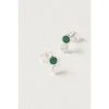 Oliver Bonas Briar Disc And Green Malachite Inlay Dot Sterling Silver Earrings -Oliver Bonas Shop unnamed file 845