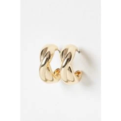 Oliver Bonas Gold Coral Entwined Hoop Earrings -Oliver Bonas Shop unnamed file 872