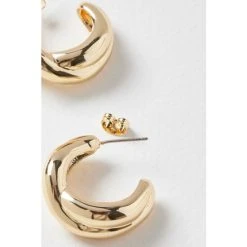 Oliver Bonas Gold Coral Entwined Hoop Earrings -Oliver Bonas Shop unnamed file 874