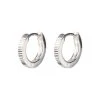 Oliver Bonas Silver Tone Omaira Half Engraved Round Hoop Earrings -Oliver Bonas Shop unnamed file 887