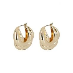 Oliver Bonas Gold Maya Chunky Plaited Huggie Earrings -Oliver Bonas Shop unnamed file 899