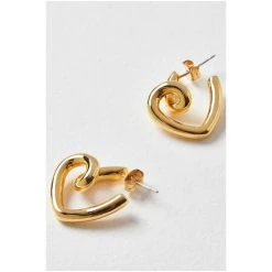 Oliver Bonas Gold Aerwyna Knot Twist Hoop Earrings -Oliver Bonas Shop unnamed file 91