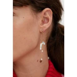 Oliver Bonas Rhea White Long Faux Pearls And Beads Drop Stud Earrings -Oliver Bonas Shop unnamed file 928