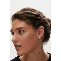 Oliver Bonas Silver Coloured Luminita Mother Of Pearl Inlay Heart Stud Earrings -Oliver Bonas Shop unnamed file 965