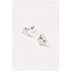 Oliver Bonas Silver Coloured Luminita Mother Of Pearl Inlay Heart Stud Earrings -Oliver Bonas Shop unnamed file 967