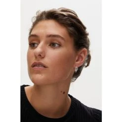 Oliver Bonas Silver Coloured Dory Textured Triple Circle Hoop Earrings -Oliver Bonas Shop unnamed file 974