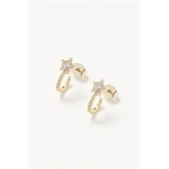 Oliver Bonas Ambrose Embellished Star Hoop Earrings -Oliver Bonas Shop unnamed file 981