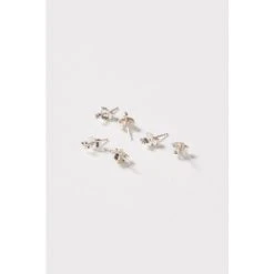 Oliver Bonas Silver Carlotta Mini Shape Silver Stud Earrings Set Of Three -Oliver Bonas Shop unnamed file 984